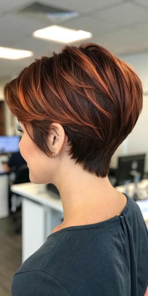 dark auburn hair color with highlights (9)