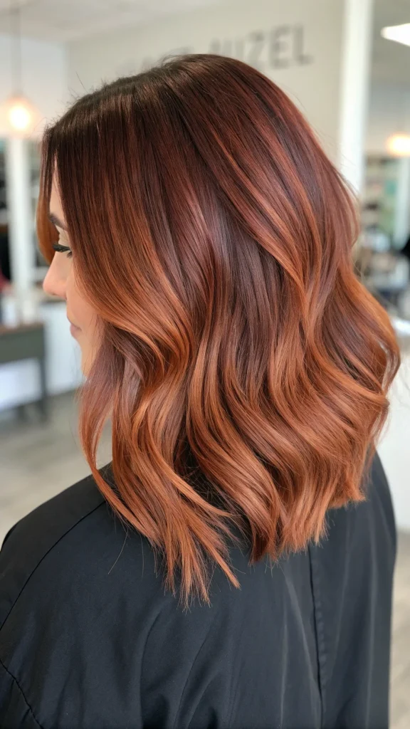 dark auburn hair with shadow root idea (1)