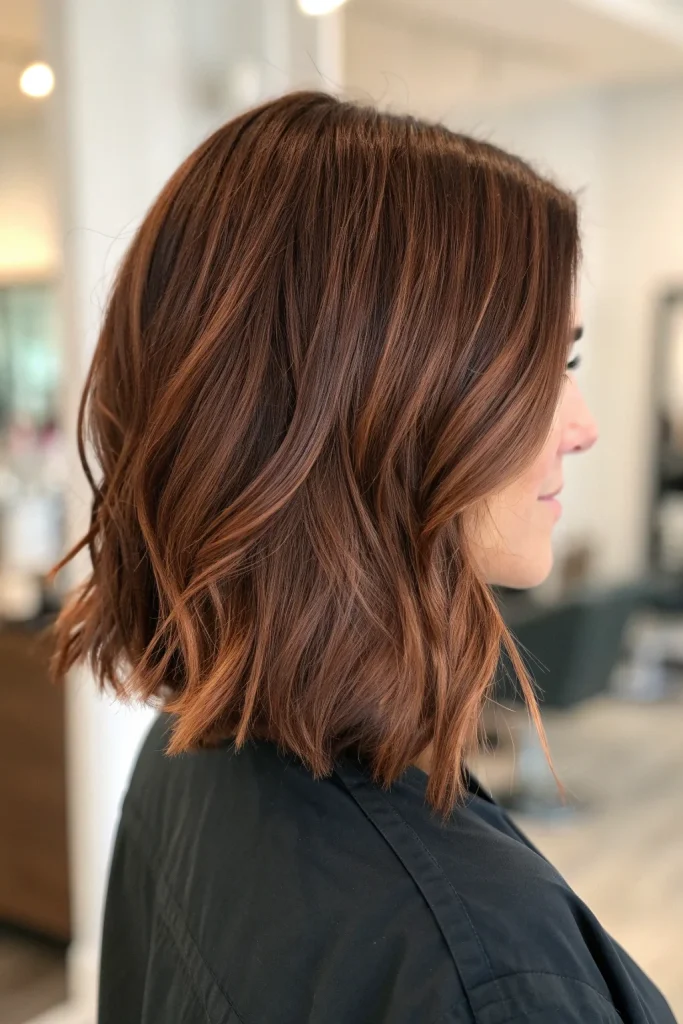 dark auburn hair with shadow root idea (2)