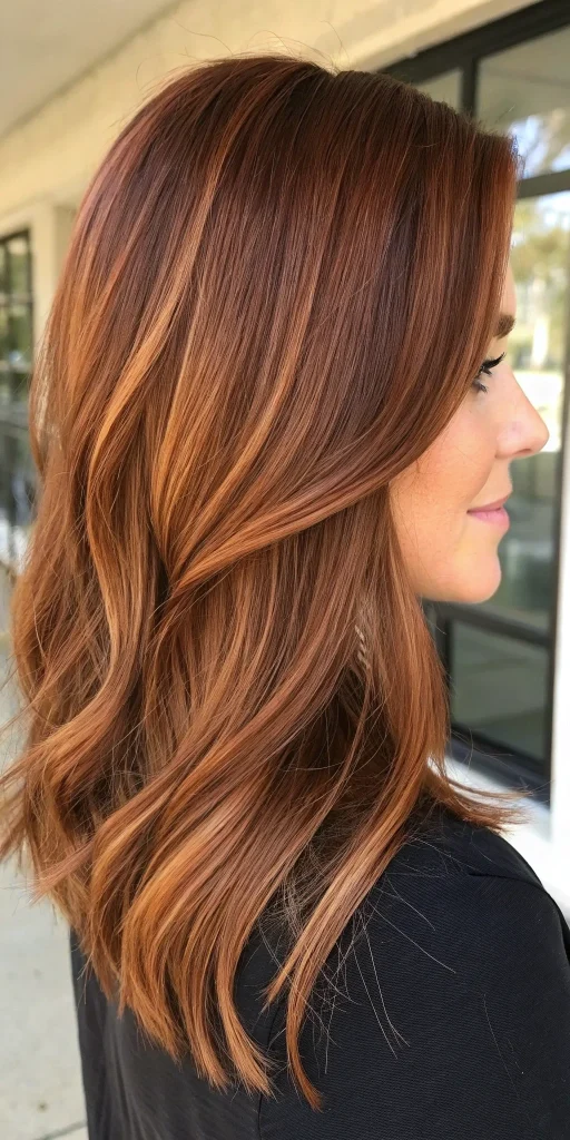 dark auburn hair with shadow root idea (6)