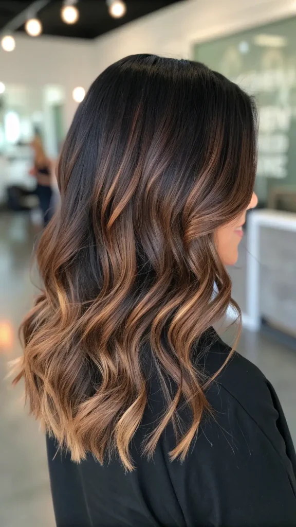 dark brunette hair balayage (1)