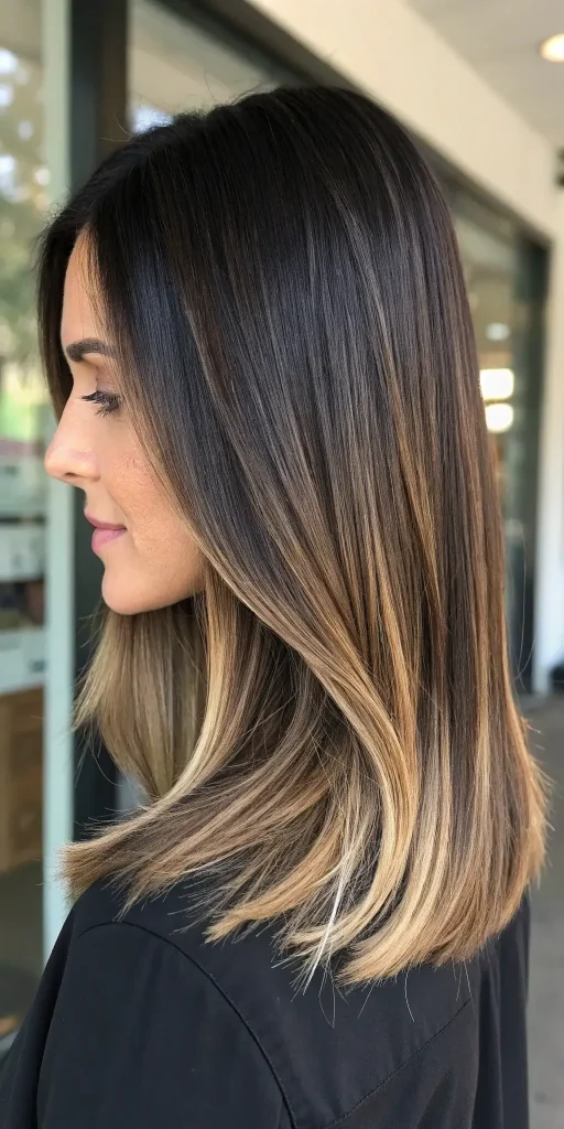 dark brunette hair balayage (3)