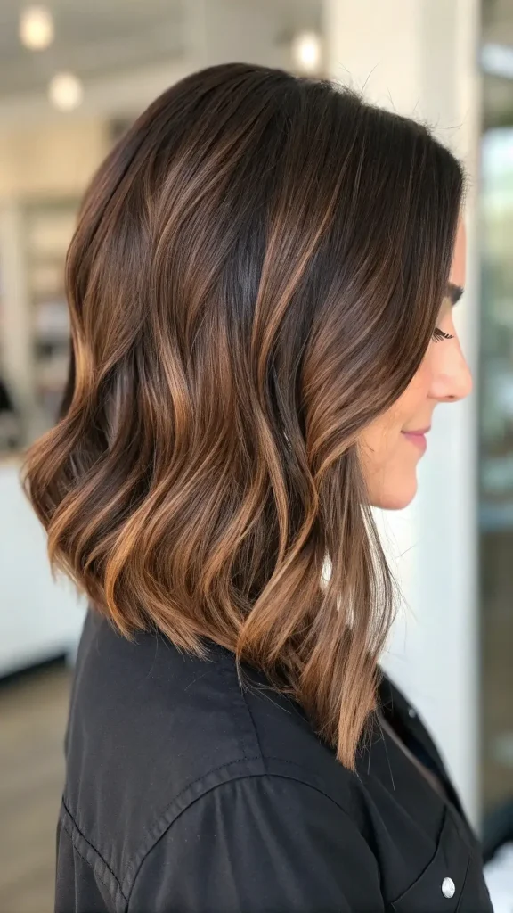 dark brunette hair balayage (4)