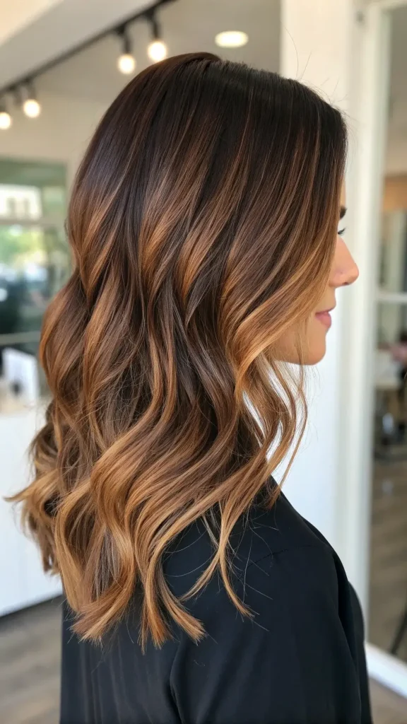 dark brunette hair balayage (7)