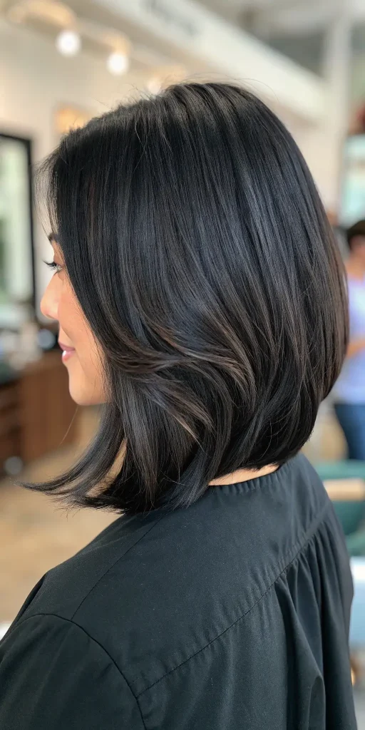 dark brunette hair with lowlights idea (3)
