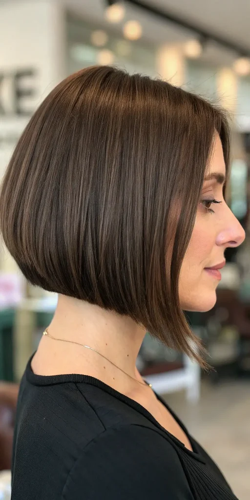 dark brunette hair with lowlights idea (6)