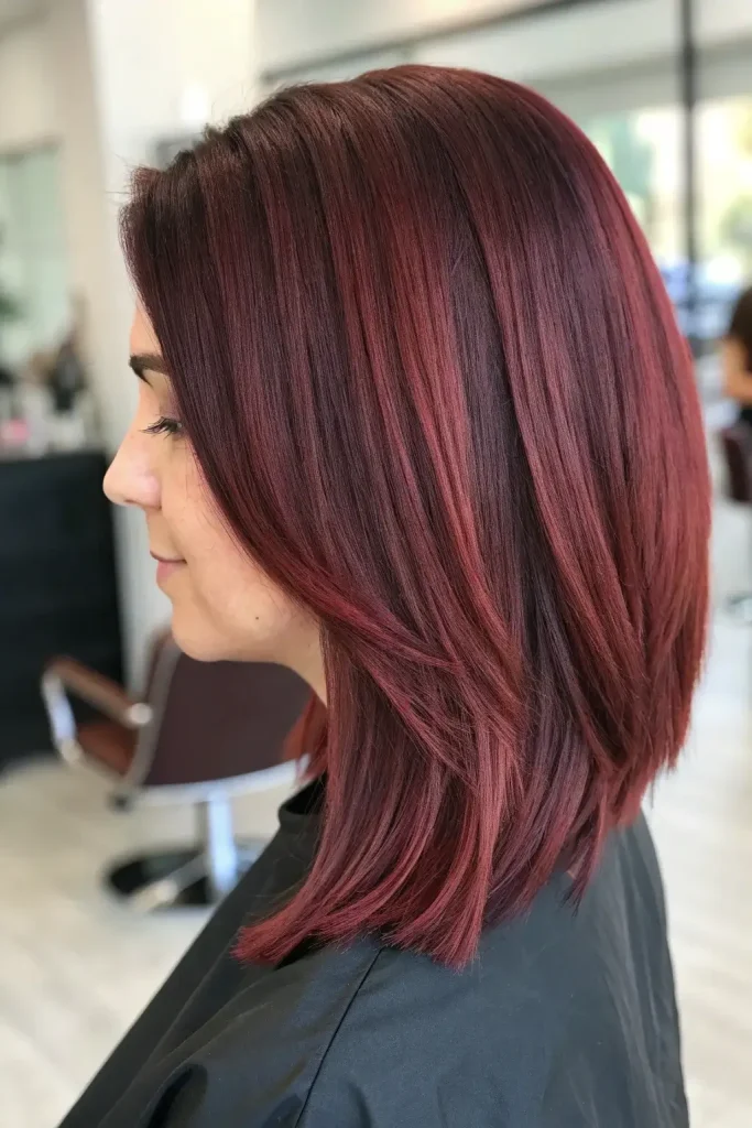 dark chocolate cherry brown hair color (2)