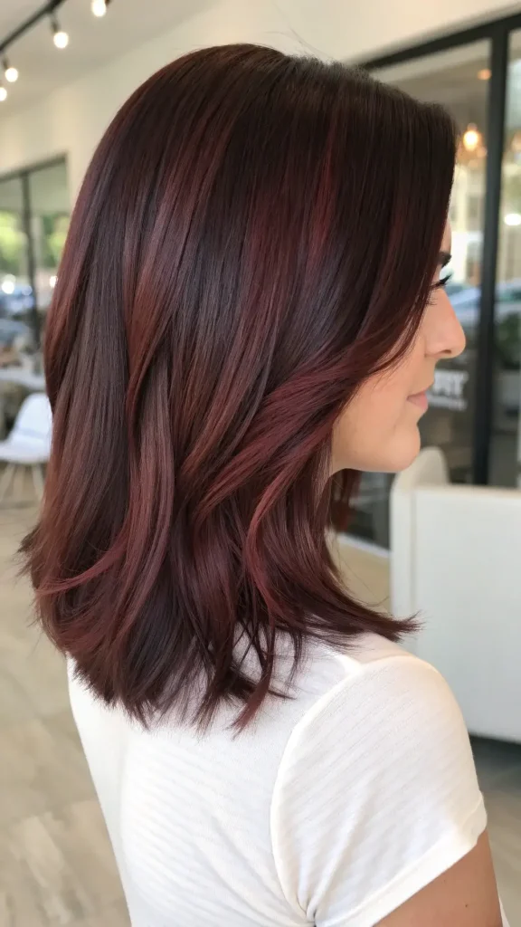 dark chocolate cherry brown hair color (3)