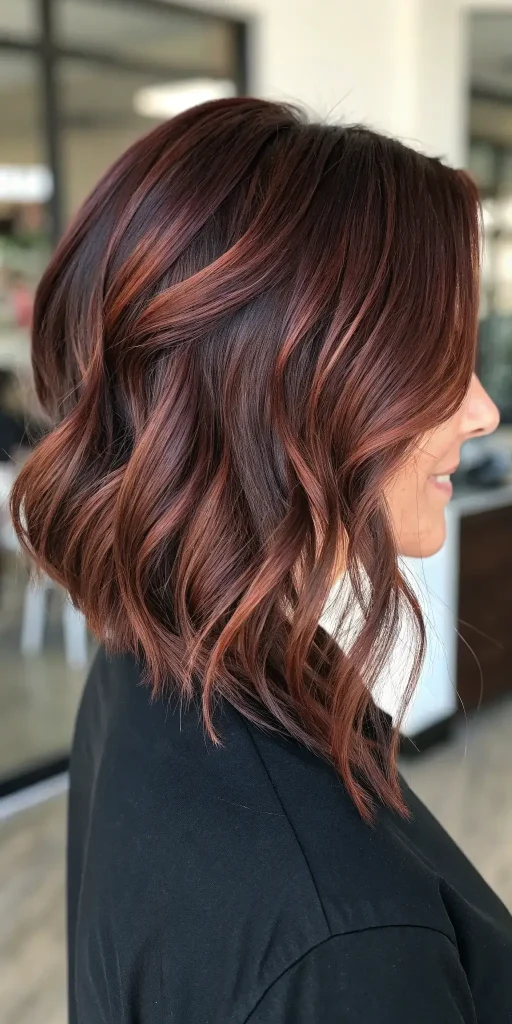 dark chocolate cherry brown hair color (5)