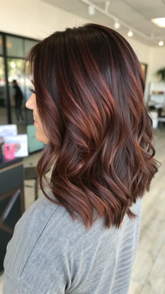 dark chocolate cherry brown hair color (9)