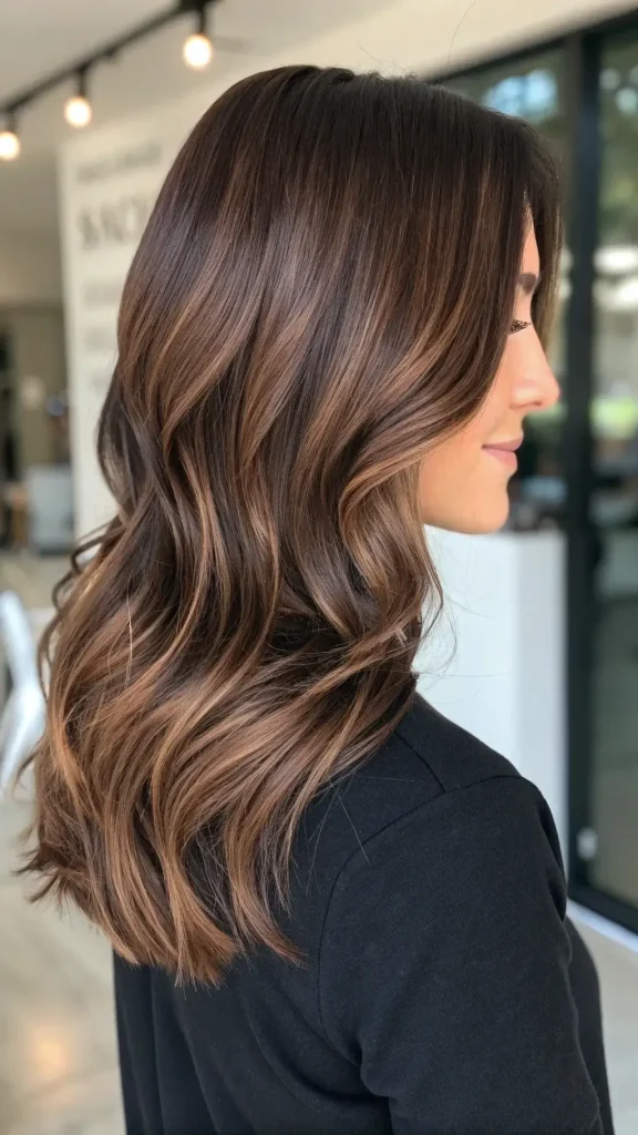 espresso hair color with highlights (10)