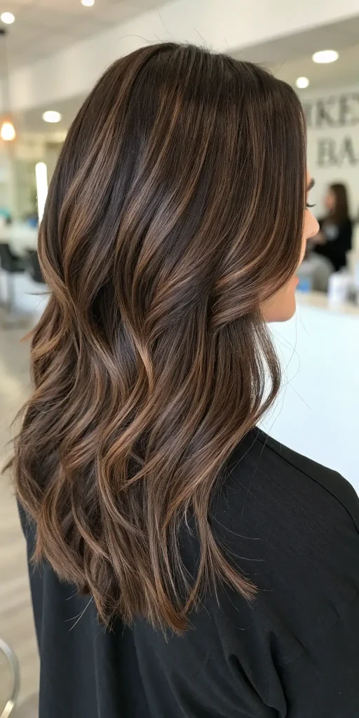 espresso hair color with highlights (3)