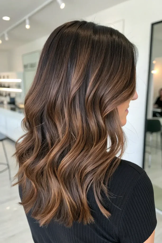 espresso hair color with highlights (5)