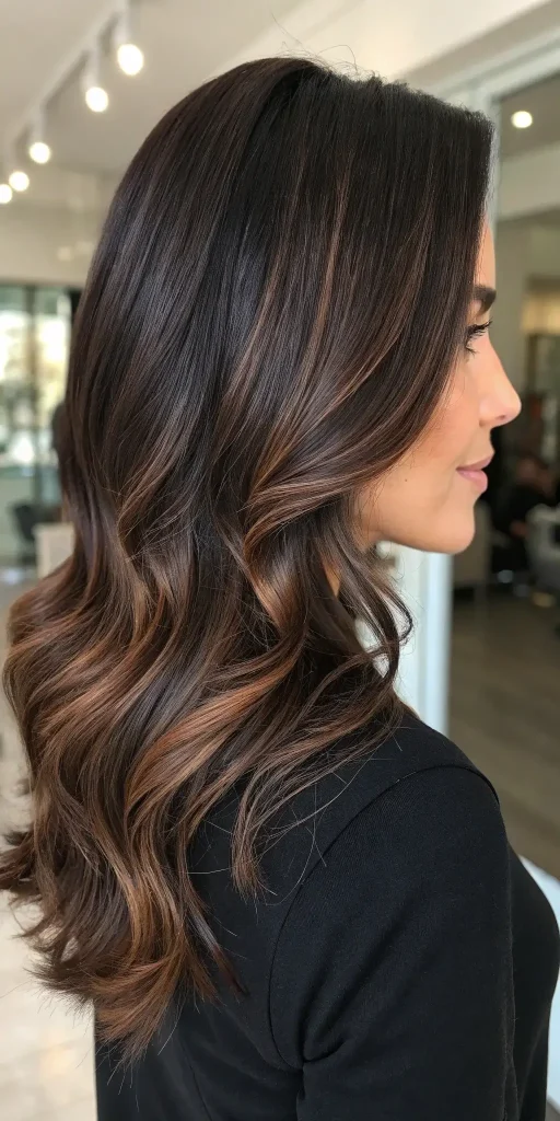 espresso hair color with highlights (6)