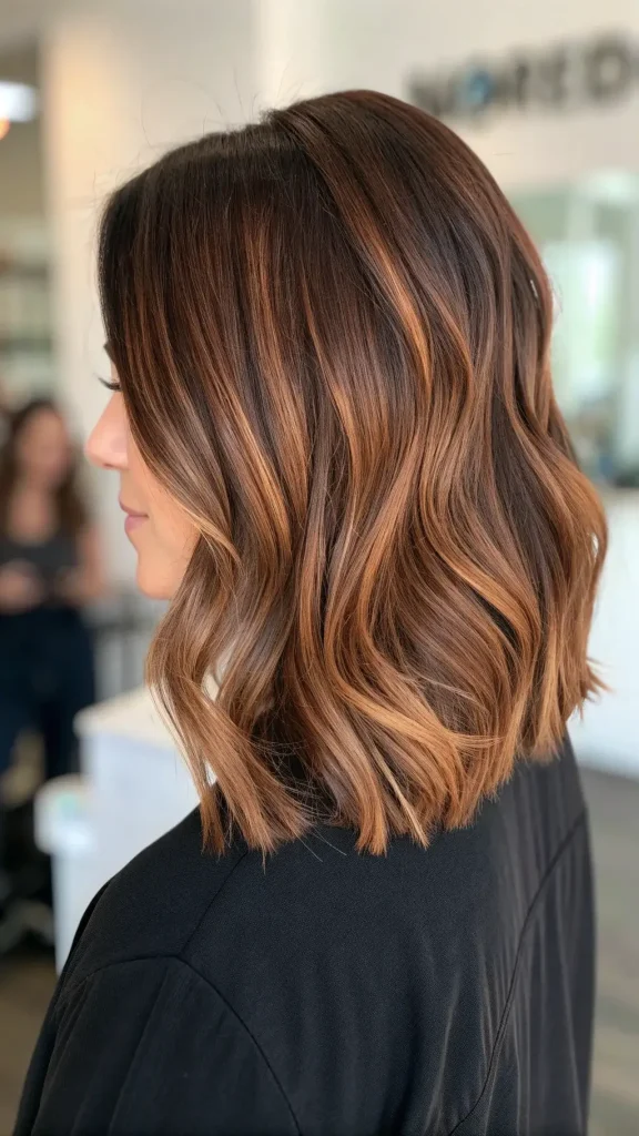 espresso hair color with highlights (7)