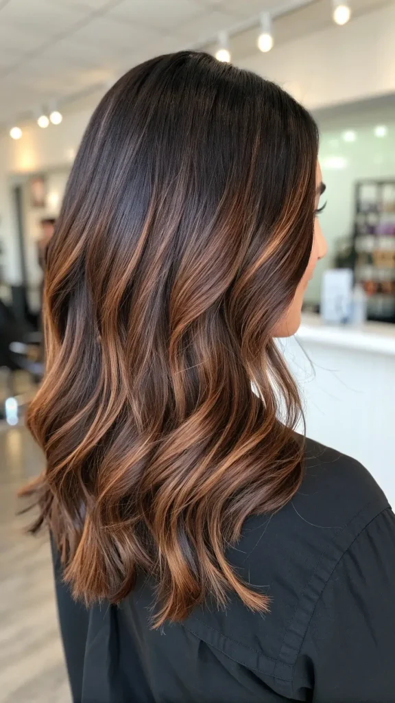 fall highlights for brown hair caramel and red (1)