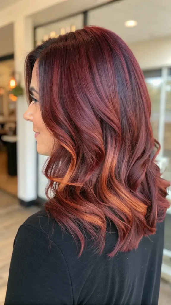 fall highlights for brown hair caramel and red (4)