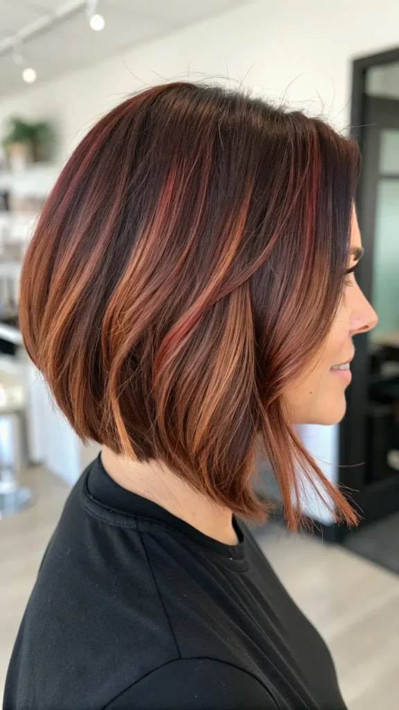 fall highlights for brown hair caramel and red (7)