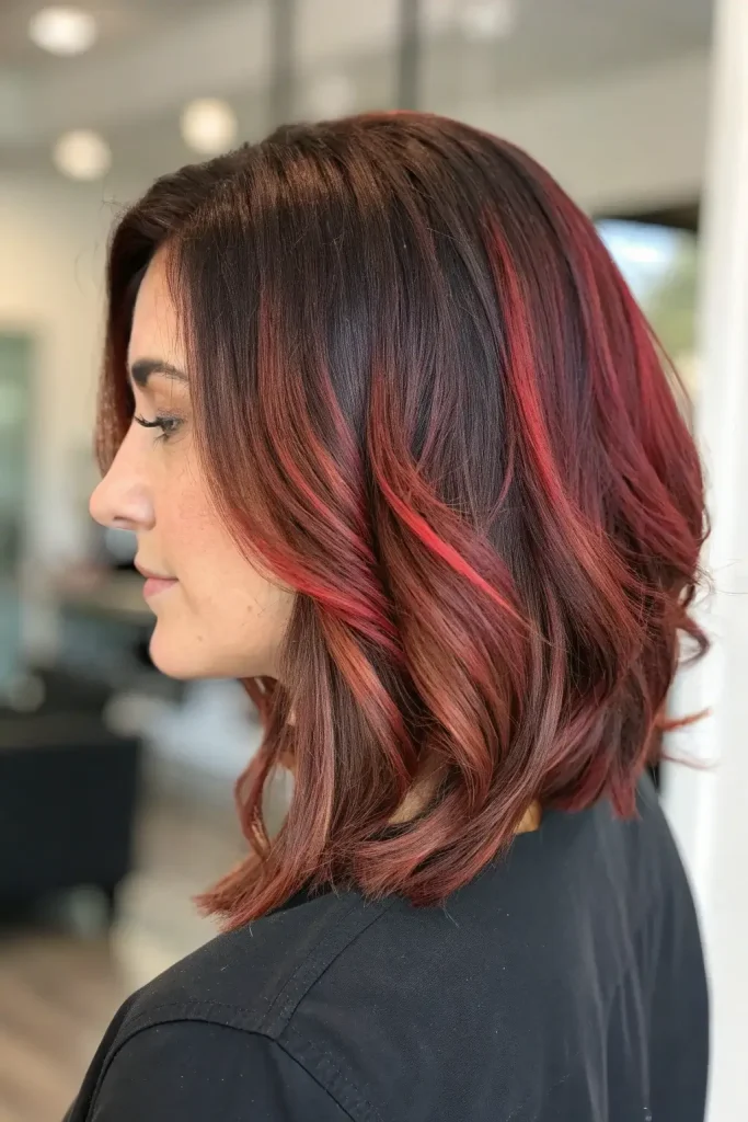 fall highlights for brown hair caramel and red (8)