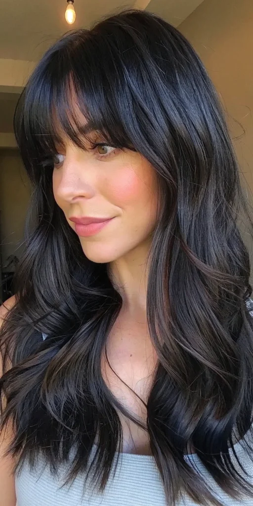 fall mid length hair idea (9)