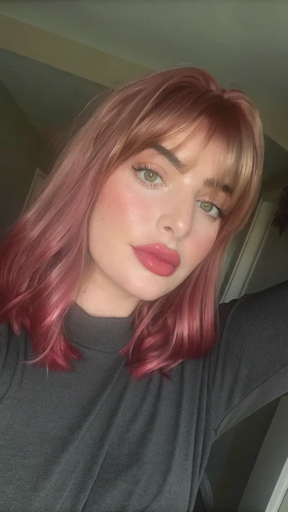 layered lob with curtain bangs hairstyle (6)