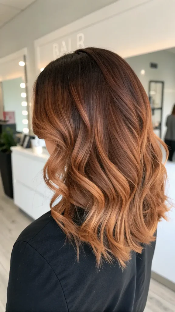 light copper balayage hair (10)