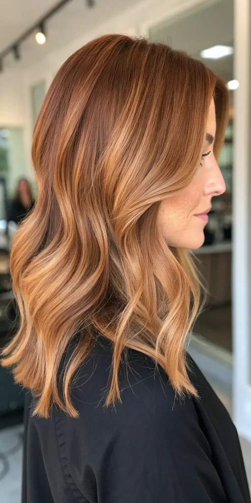 light copper balayage hair (3)