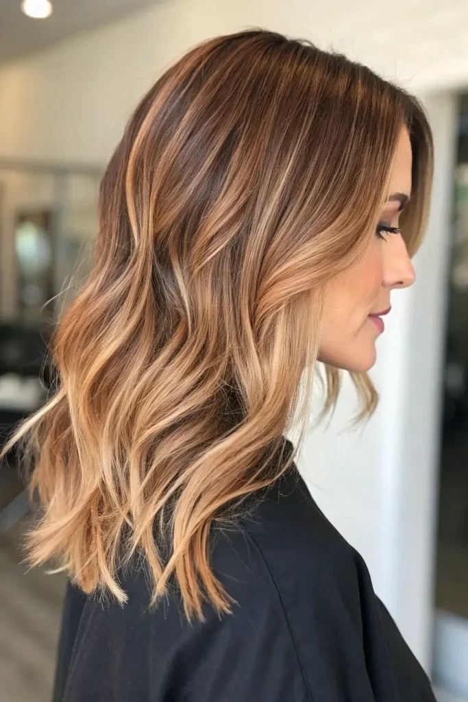light copper balayage hair (5)