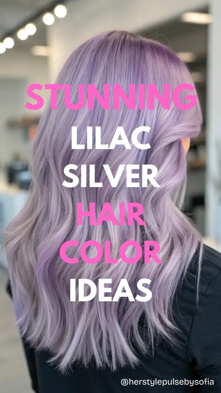 lilac silver hair color ideas