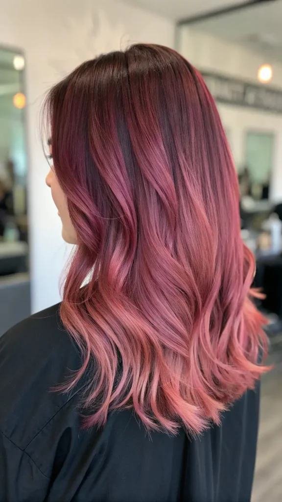 maroon and pink hair color (1)