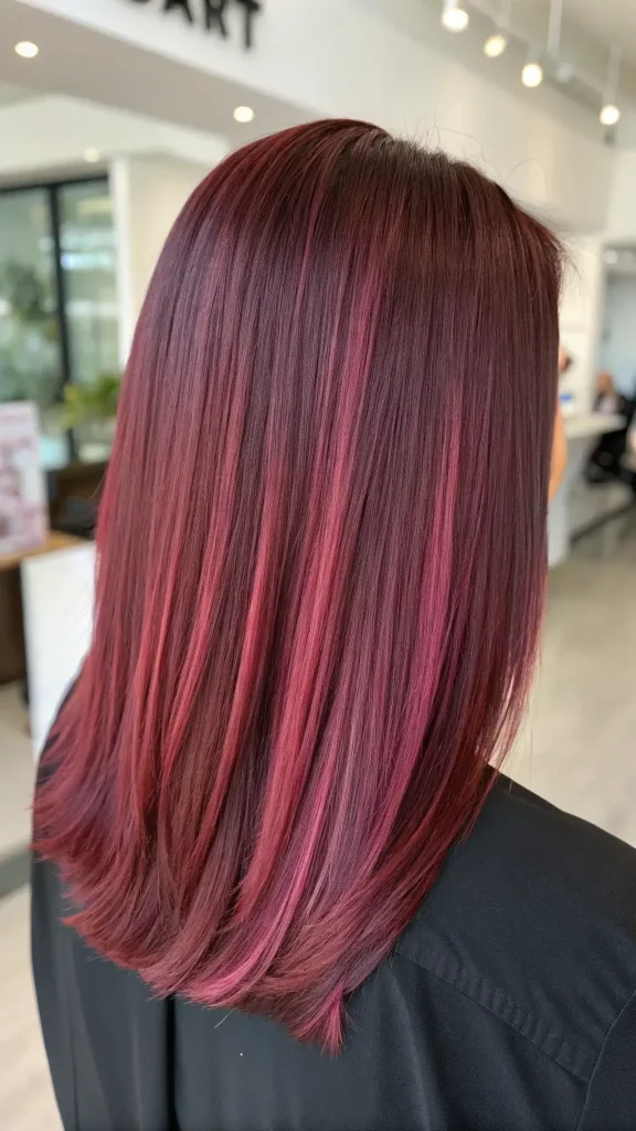 maroon and pink hair color (4)