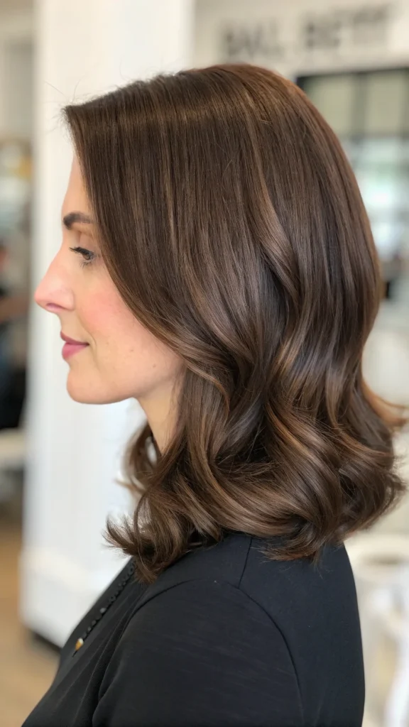 medium rich chocolate brown hair color idea (1)
