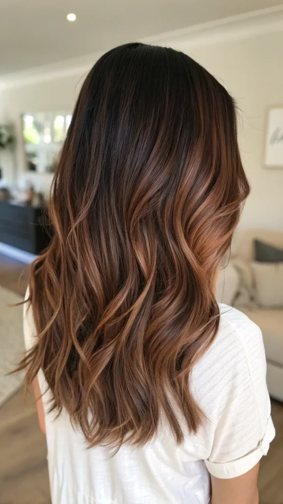 medium rich chocolate brown hair color idea (10)