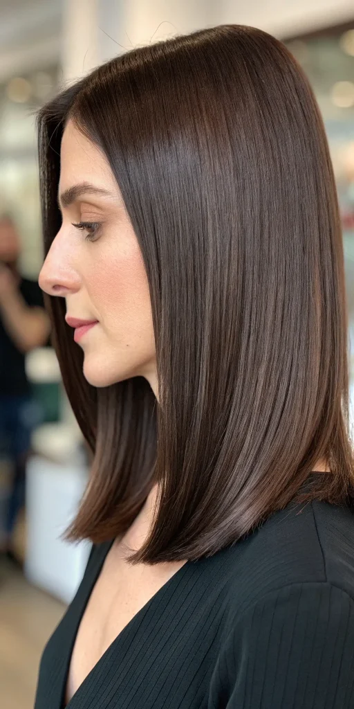 medium rich chocolate brown hair color idea (3)