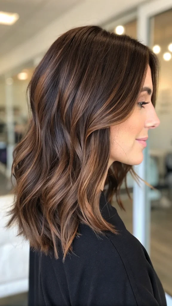 medium rich chocolate brown hair color idea (4)