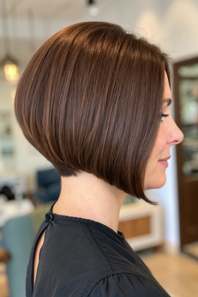 medium rich chocolate brown hair color idea (8)