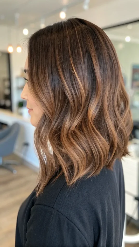 milk tea brown hair with highlights idea (1)