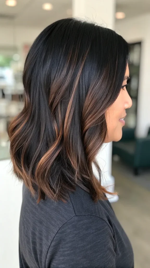 milk tea brown hair with highlights idea (4)