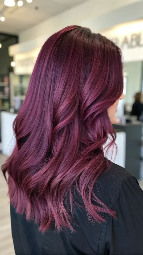 red violet balayage hair (10)
