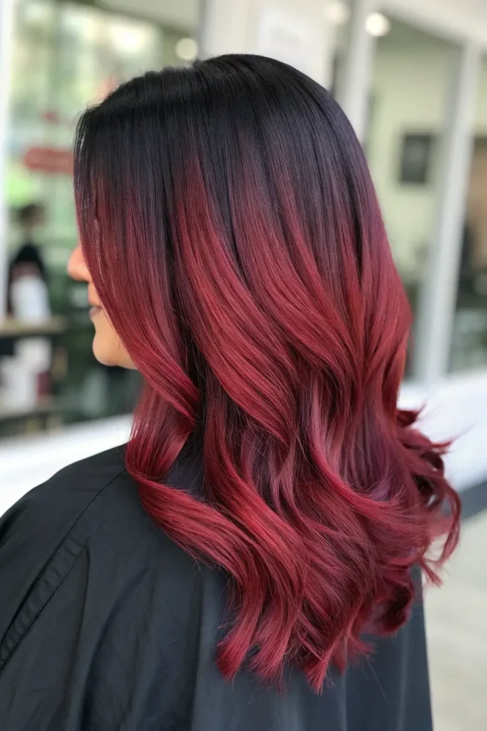 red violet balayage hair (2)