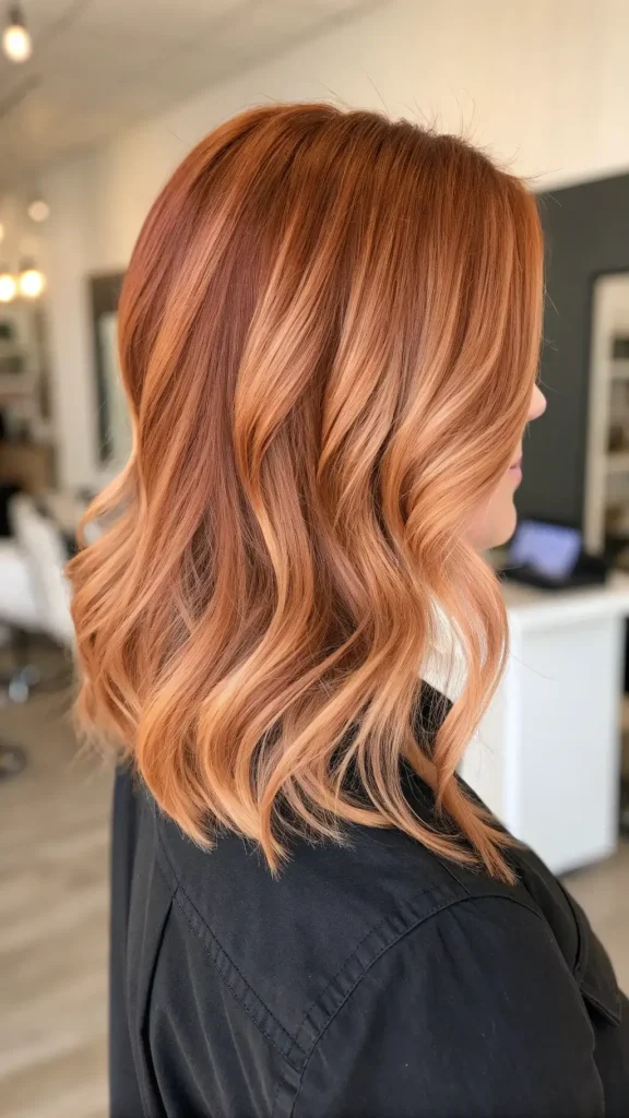 strawberry blonde balayage hair (1)
