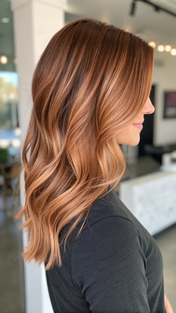 strawberry blonde balayage hair (2)
