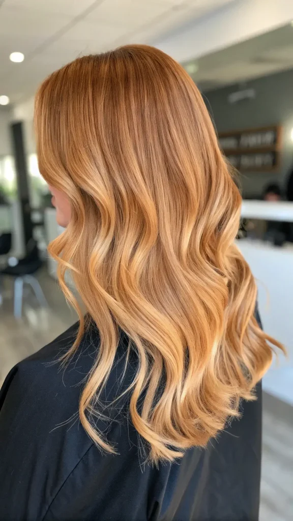 strawberry blonde balayage hair (3)