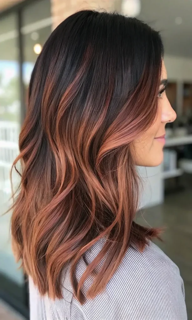 strawberry blonde balayage hair (7)