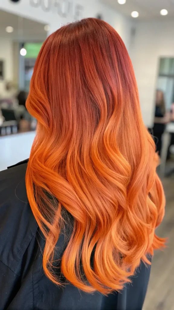 sunset hair color ombre idea (4)