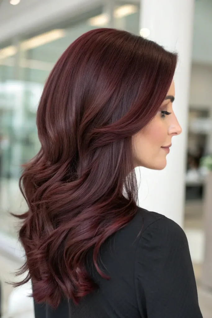 warm burgundy hair color (2)