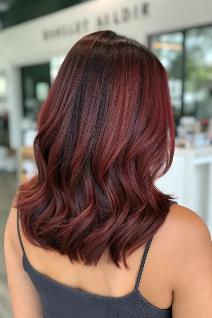 warm burgundy hair color (8)