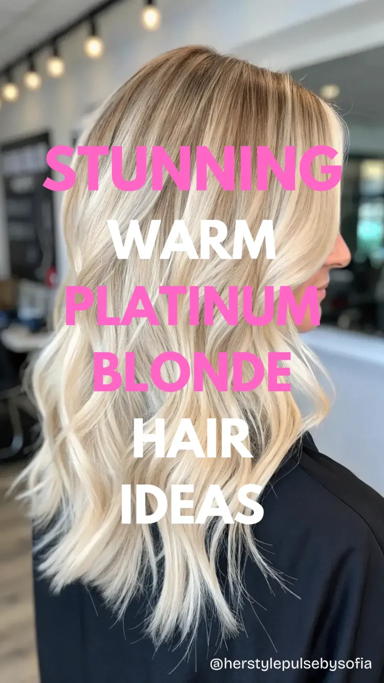 warm platinum blonde hair ideas