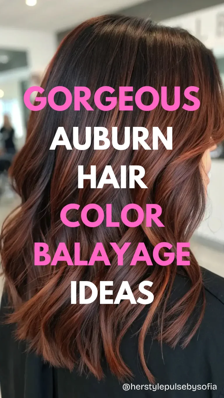 Auburn Hair Color Balayage Ideas