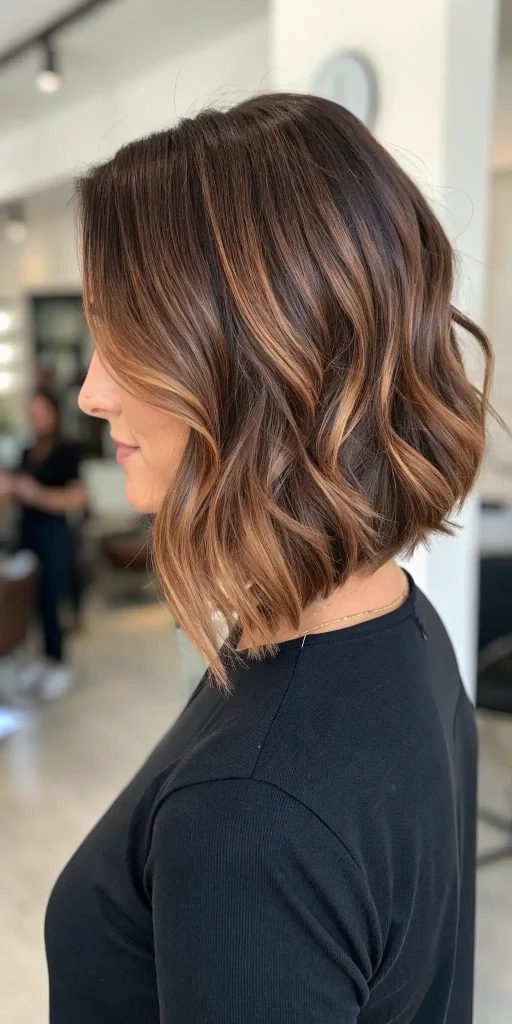 Caramel Copper Balayage Brunettes Hair Color (6)